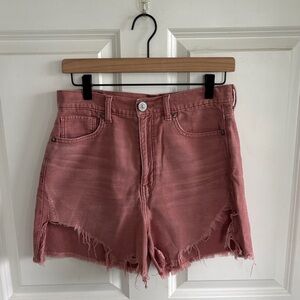 American Eagle Highest Rise Mom Shorts Distressed